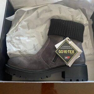 IGI & Co Womens Shoes Dark Grey Leather Booties Made in Italy Size 35 US  5 NEW